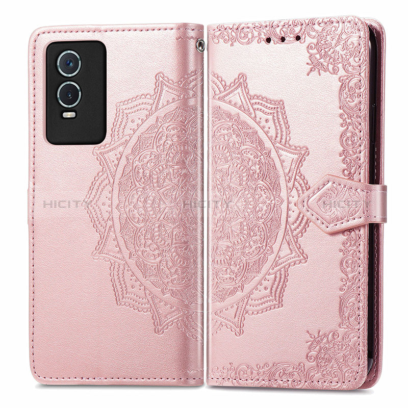 Funda de Cuero Cartera con Soporte Patron de Moda Carcasa para Vivo Y76s 5G