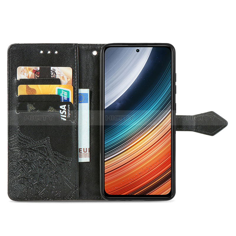 Funda de Cuero Cartera con Soporte Patron de Moda Carcasa para Xiaomi Poco F4 5G