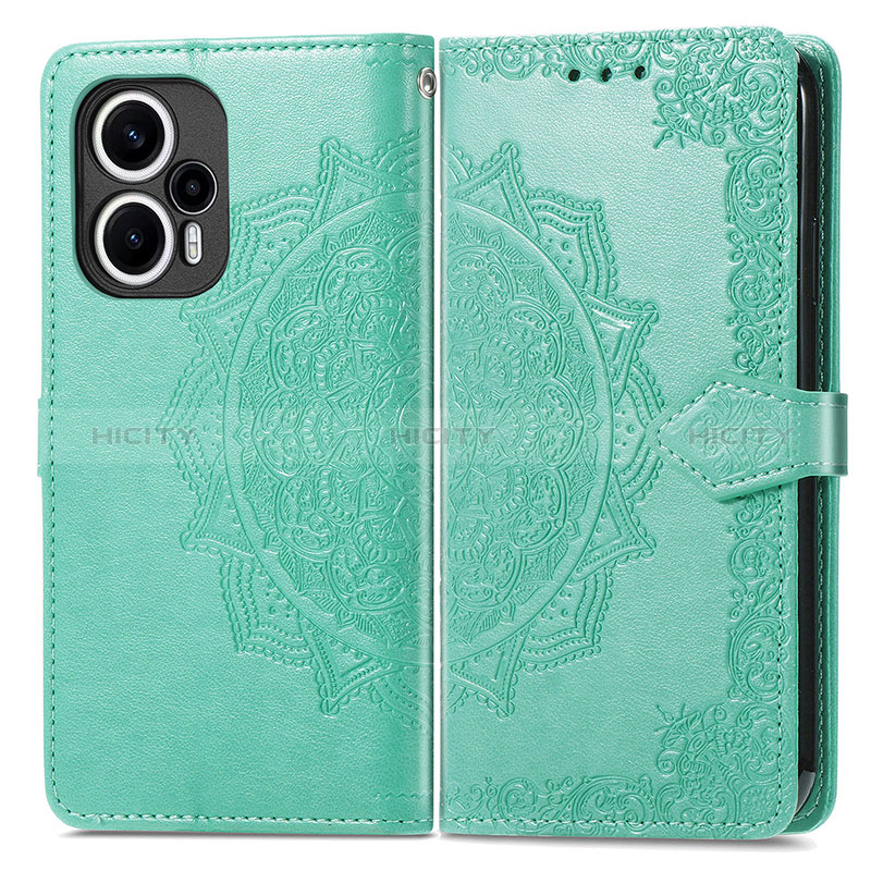 Funda de Cuero Cartera con Soporte Patron de Moda Carcasa para Xiaomi Poco F5 5G