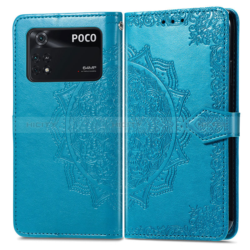 Funda de Cuero Cartera con Soporte Patron de Moda Carcasa para Xiaomi Poco M4 Pro 4G