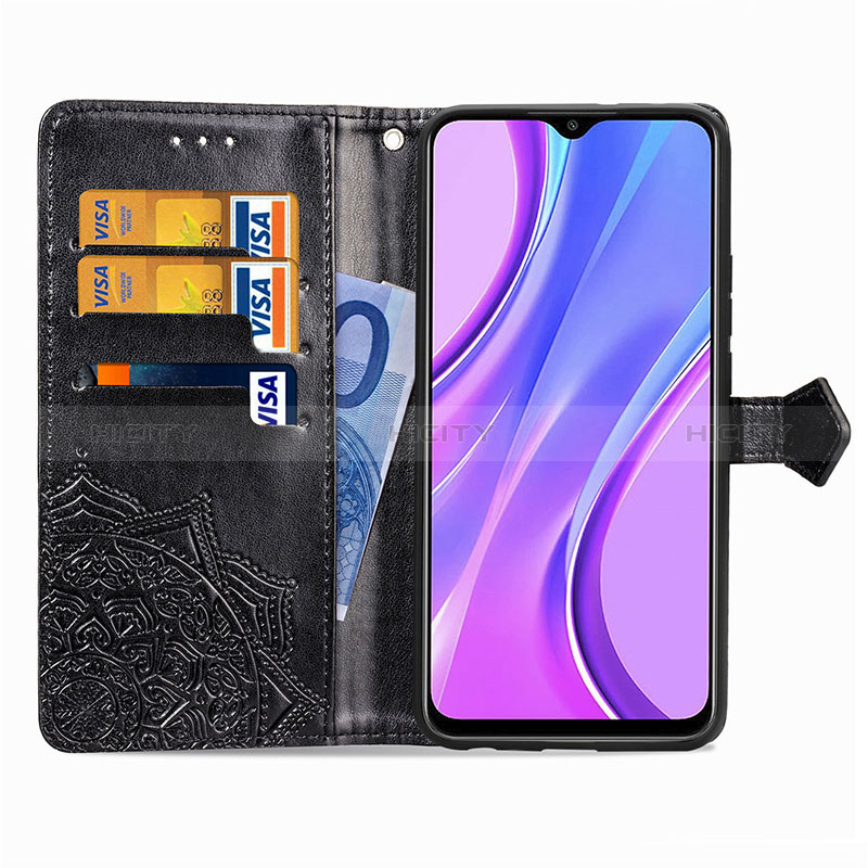 Funda de Cuero Cartera con Soporte Patron de Moda Carcasa para Xiaomi Redmi 9