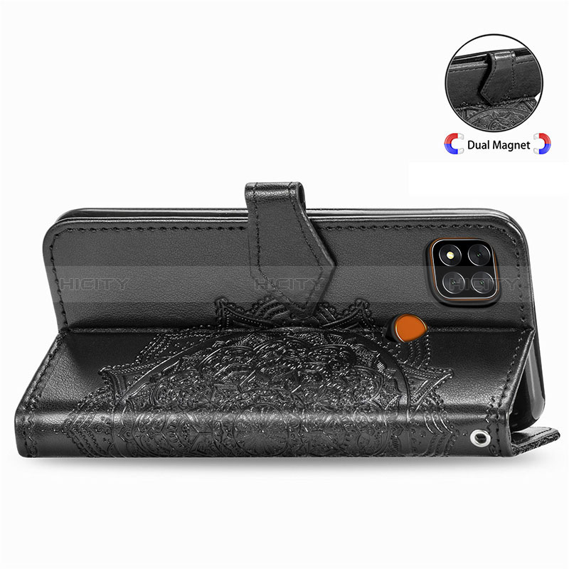 Funda de Cuero Cartera con Soporte Patron de Moda Carcasa para Xiaomi Redmi 9 Activ