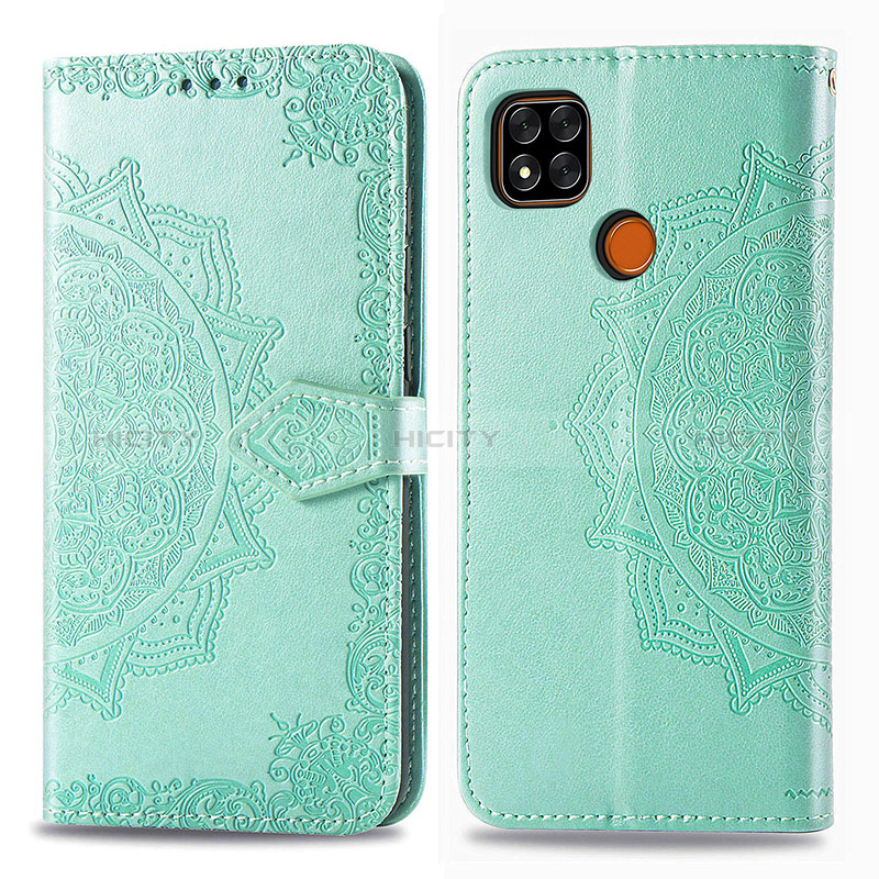 Funda de Cuero Cartera con Soporte Patron de Moda Carcasa para Xiaomi Redmi 9 Activ