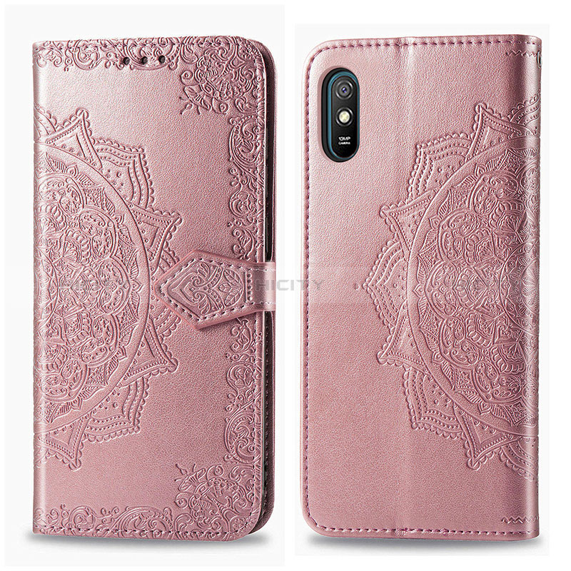 Funda de Cuero Cartera con Soporte Patron de Moda Carcasa para Xiaomi Redmi 9A