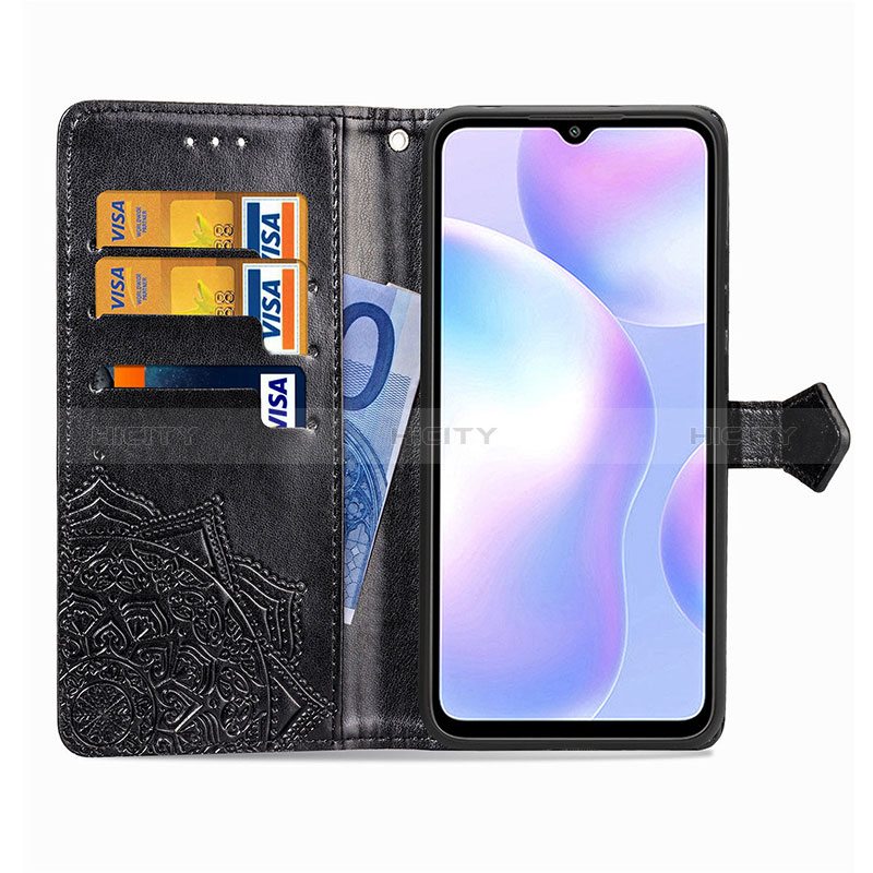 Funda de Cuero Cartera con Soporte Patron de Moda Carcasa para Xiaomi Redmi 9AT