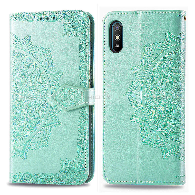 Funda de Cuero Cartera con Soporte Patron de Moda Carcasa para Xiaomi Redmi 9i