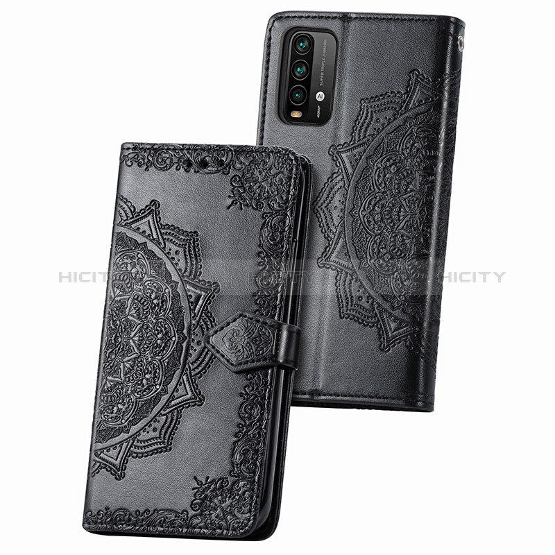 Funda de Cuero Cartera con Soporte Patron de Moda Carcasa para Xiaomi Redmi 9T 4G