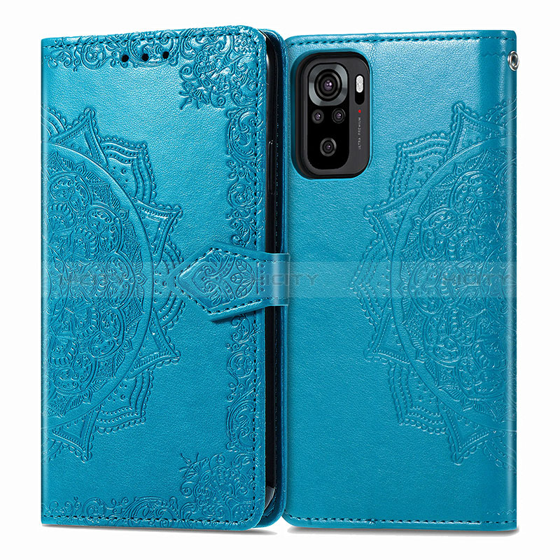 Funda de Cuero Cartera con Soporte Patron de Moda Carcasa para Xiaomi Redmi Note 10 4G