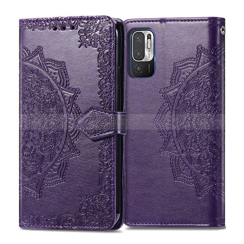 Funda de Cuero Cartera con Soporte Patron de Moda Carcasa para Xiaomi Redmi Note 10 5G