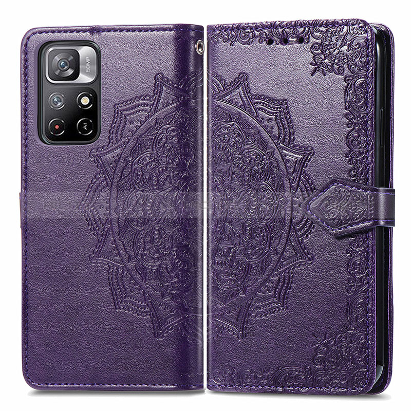 Funda de Cuero Cartera con Soporte Patron de Moda Carcasa para Xiaomi Redmi Note 11 5G