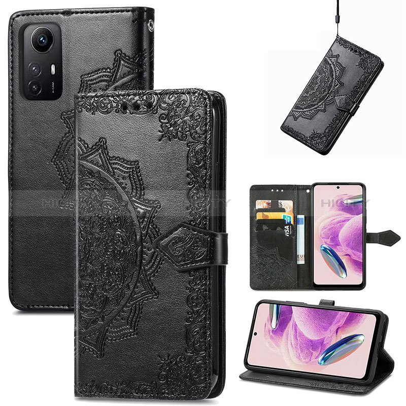 Funda de Cuero Cartera con Soporte Patron de Moda Carcasa para Xiaomi Redmi Note 12S