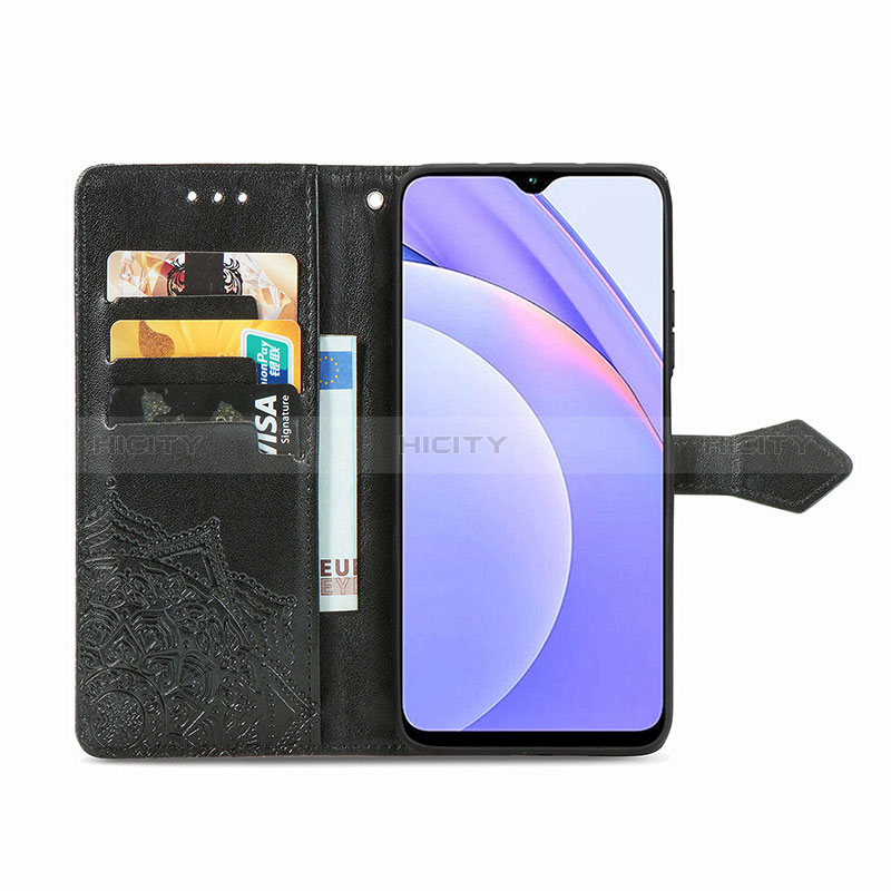 Funda de Cuero Cartera con Soporte Patron de Moda Carcasa para Xiaomi Redmi Note 9 4G