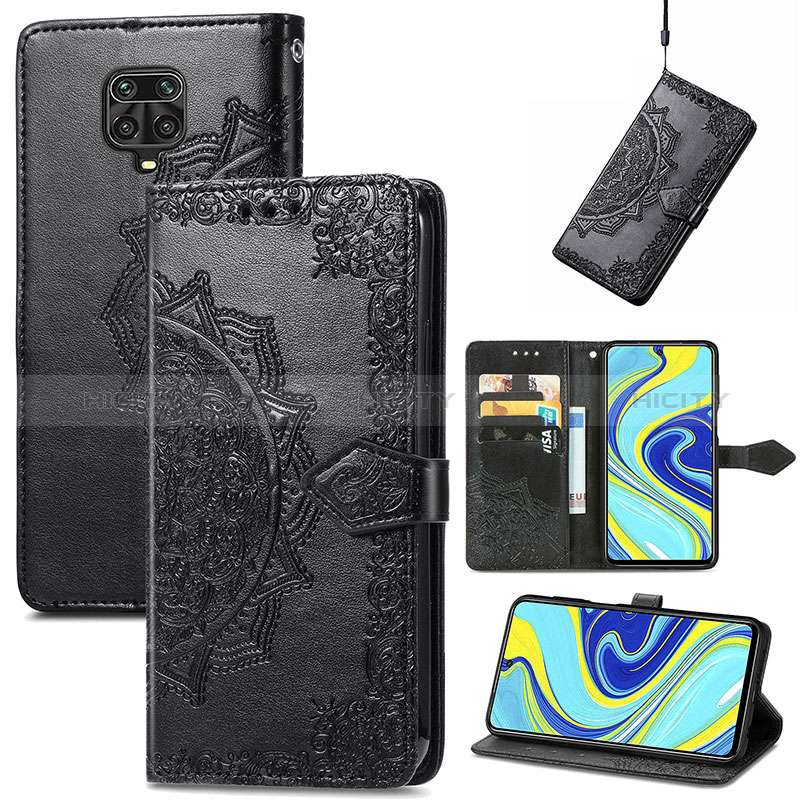 Funda de Cuero Cartera con Soporte Patron de Moda Carcasa para Xiaomi Redmi Note 9 Pro Max