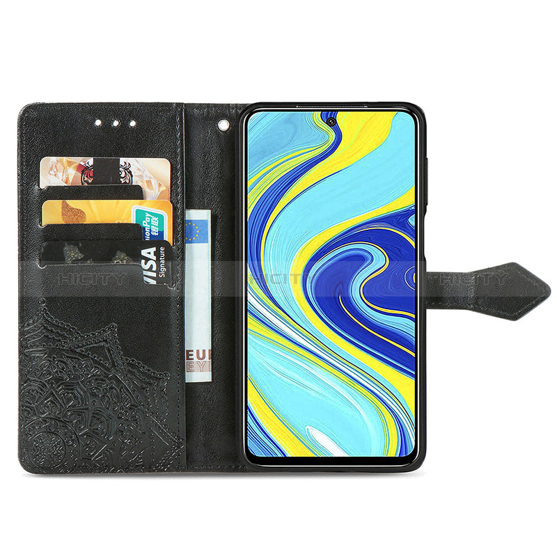 Funda de Cuero Cartera con Soporte Patron de Moda Carcasa para Xiaomi Redmi Note 9 Pro Max