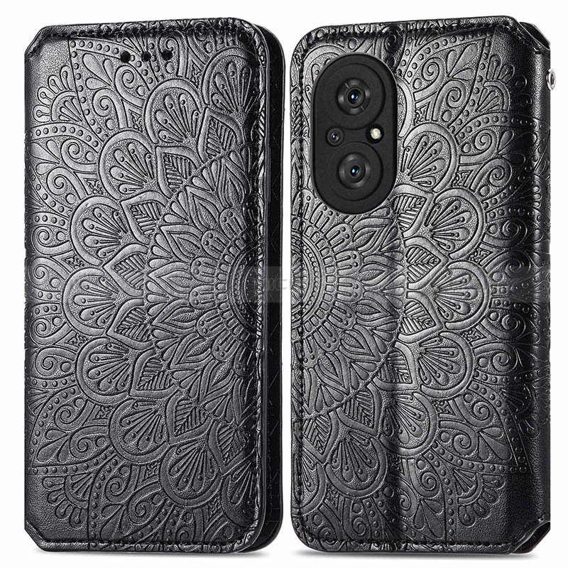 Funda de Cuero Cartera con Soporte Patron de Moda Carcasa S01D para Huawei Honor 50 SE 5G