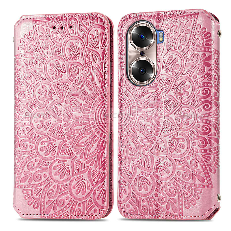 Funda de Cuero Cartera con Soporte Patron de Moda Carcasa S01D para Huawei Honor 60 Pro 5G