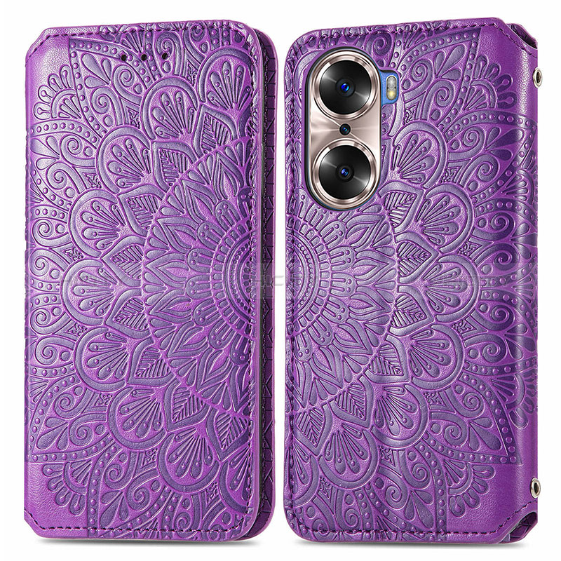 Funda de Cuero Cartera con Soporte Patron de Moda Carcasa S01D para Huawei Honor 60 Pro 5G