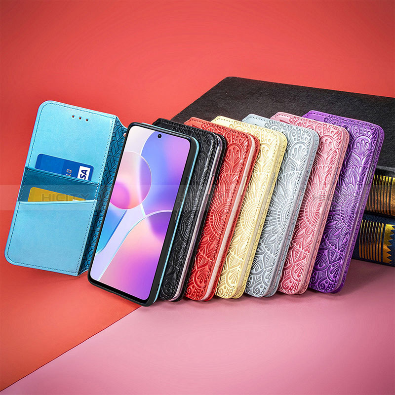 Funda de Cuero Cartera con Soporte Patron de Moda Carcasa S01D para Huawei Honor X30i