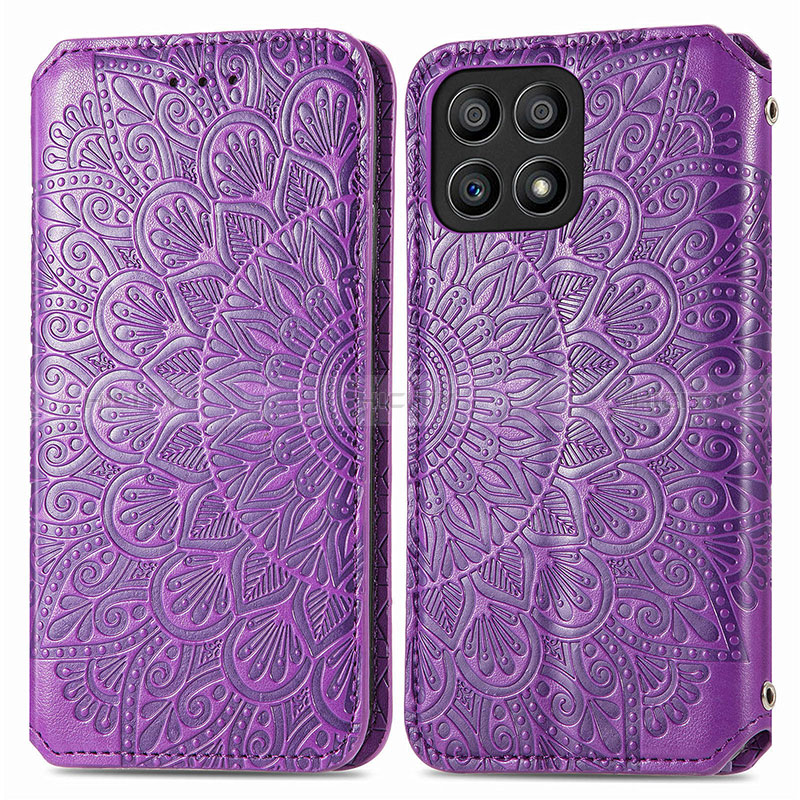 Funda de Cuero Cartera con Soporte Patron de Moda Carcasa S01D para Huawei Honor X30i