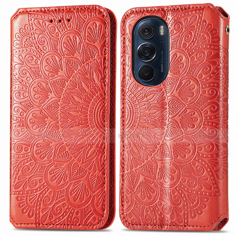 Funda de Cuero Cartera con Soporte Patron de Moda Carcasa S01D para Motorola Moto Edge 30 Pro 5G