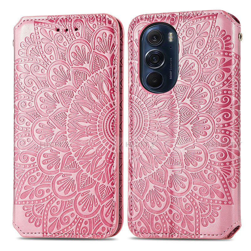 Funda de Cuero Cartera con Soporte Patron de Moda Carcasa S01D para Motorola Moto Edge 30 Pro 5G