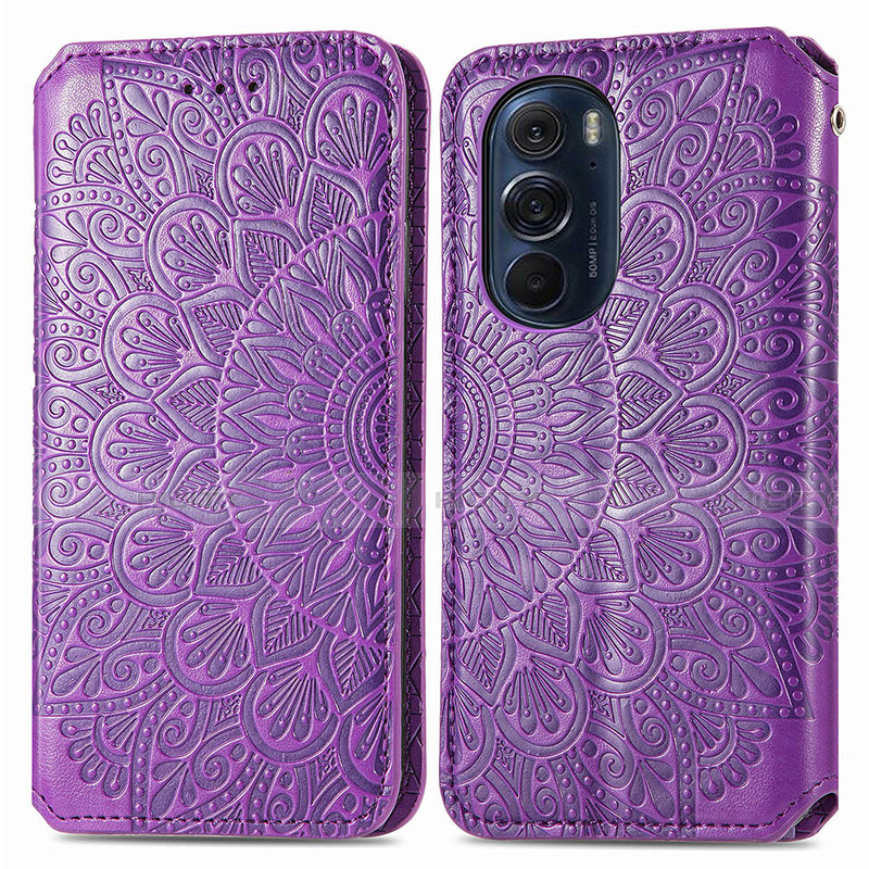 Funda de Cuero Cartera con Soporte Patron de Moda Carcasa S01D para Motorola Moto Edge 30 Pro 5G