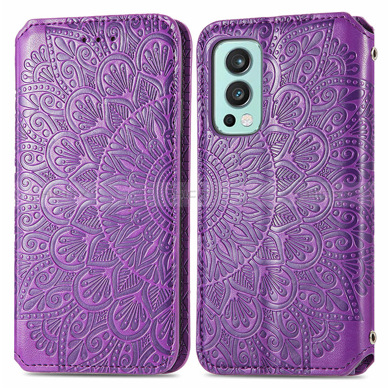 Funda de Cuero Cartera con Soporte Patron de Moda Carcasa S01D para OnePlus Nord 2 5G