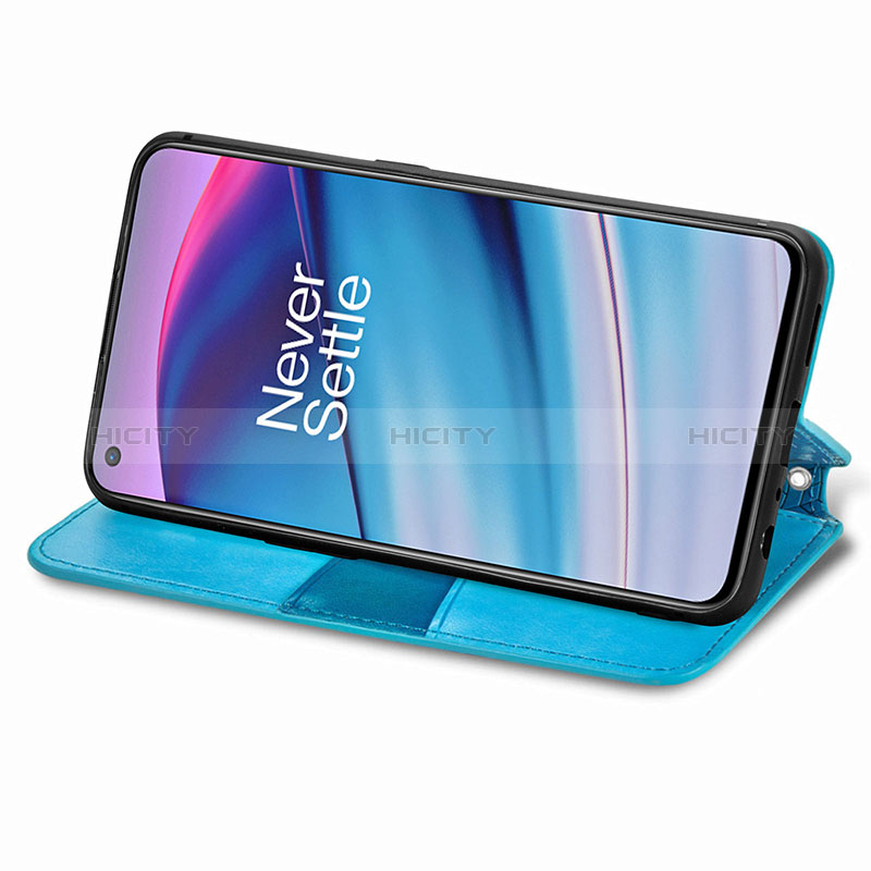 Funda de Cuero Cartera con Soporte Patron de Moda Carcasa S01D para OnePlus Nord CE 5G