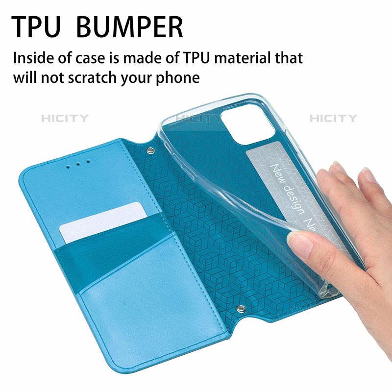 Funda de Cuero Cartera con Soporte Patron de Moda Carcasa S01D para Oppo F19 Pro+ Plus 5G