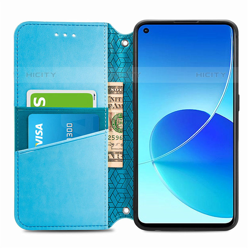 Funda de Cuero Cartera con Soporte Patron de Moda Carcasa S01D para Oppo Reno6 Z 5G