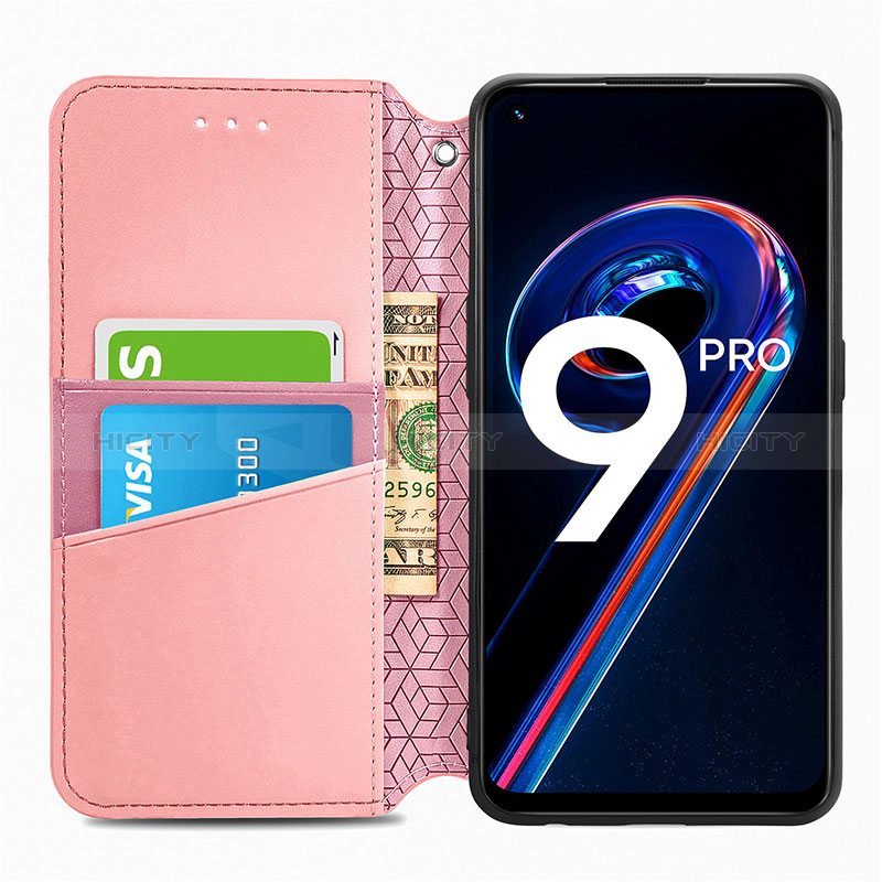 Funda de Cuero Cartera con Soporte Patron de Moda Carcasa S01D para Realme 9 5G