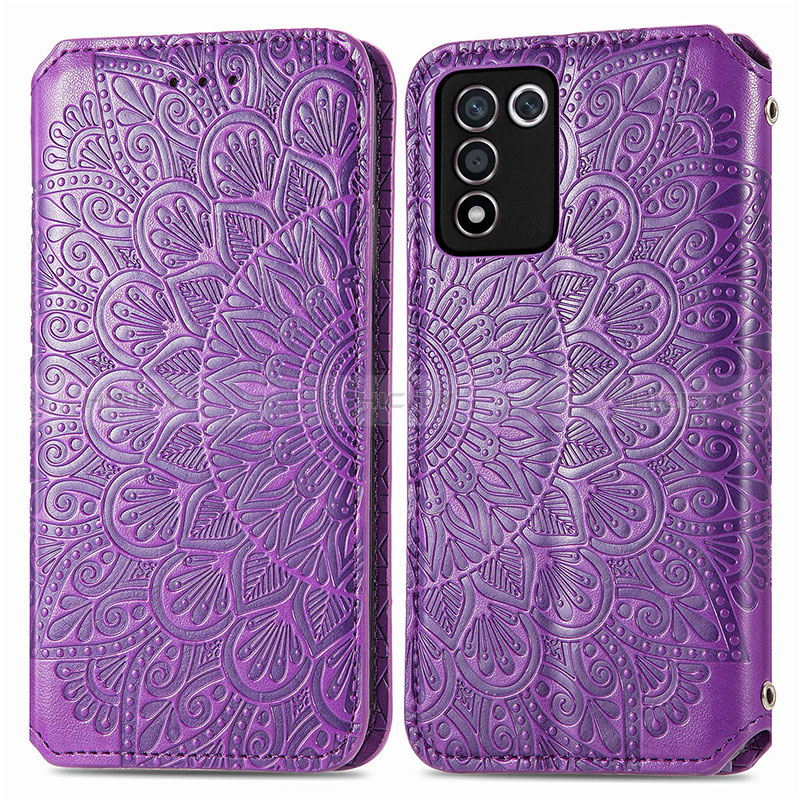 Funda de Cuero Cartera con Soporte Patron de Moda Carcasa S01D para Realme 9 SE 5G