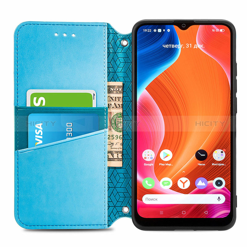 Funda de Cuero Cartera con Soporte Patron de Moda Carcasa S01D para Realme C11 (2021)