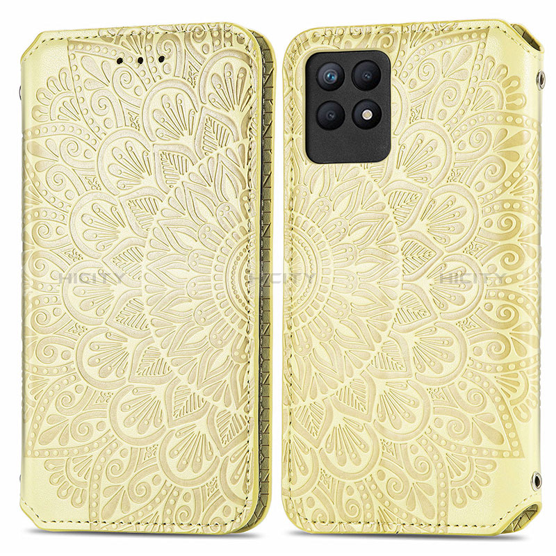 Funda de Cuero Cartera con Soporte Patron de Moda Carcasa S01D para Realme Narzo 50 4G