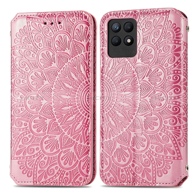 Funda de Cuero Cartera con Soporte Patron de Moda Carcasa S01D para Realme Narzo 50 4G