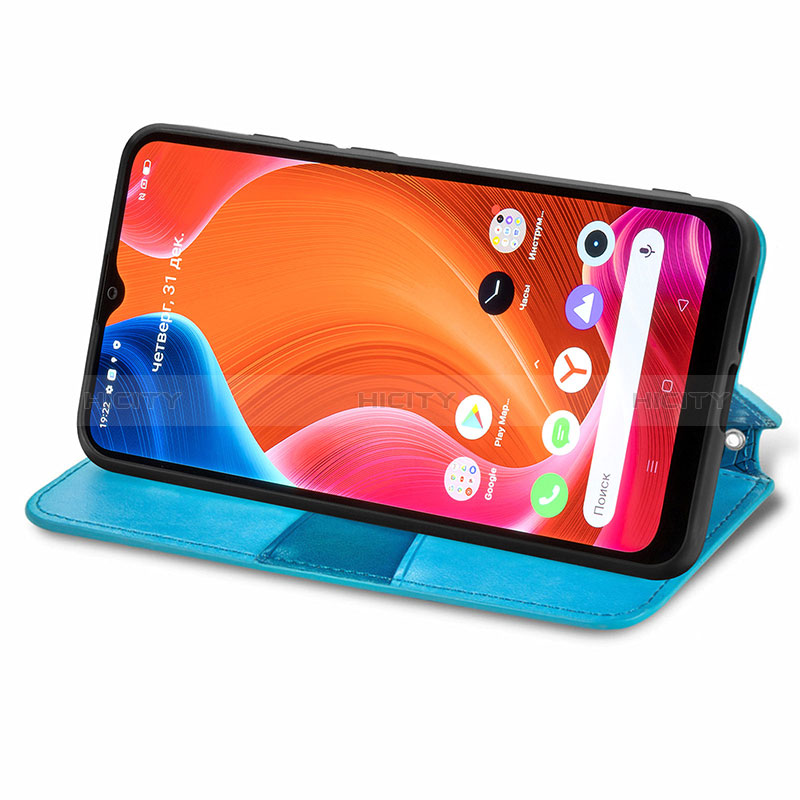 Funda de Cuero Cartera con Soporte Patron de Moda Carcasa S01D para Realme Narzo 50i