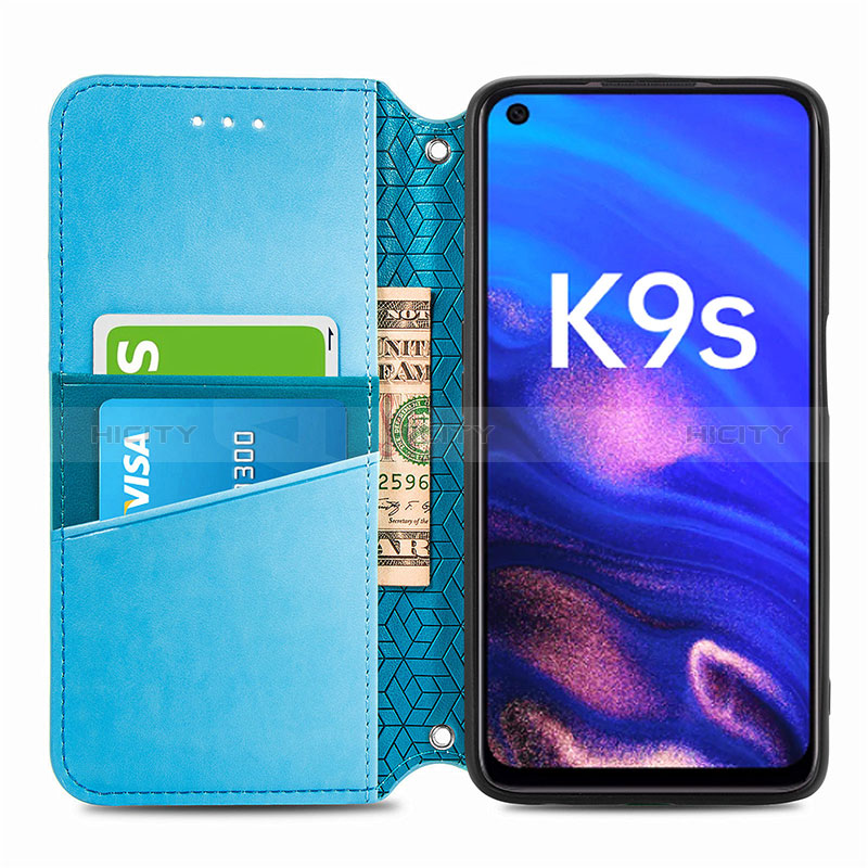 Funda de Cuero Cartera con Soporte Patron de Moda Carcasa S01D para Realme Q3s 5G