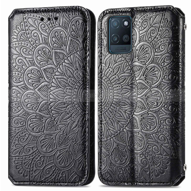 Funda de Cuero Cartera con Soporte Patron de Moda Carcasa S01D para Realme V11s 5G