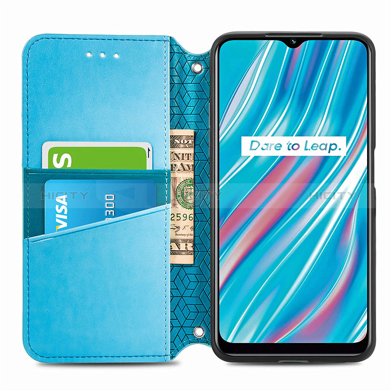 Funda de Cuero Cartera con Soporte Patron de Moda Carcasa S01D para Realme V11s 5G