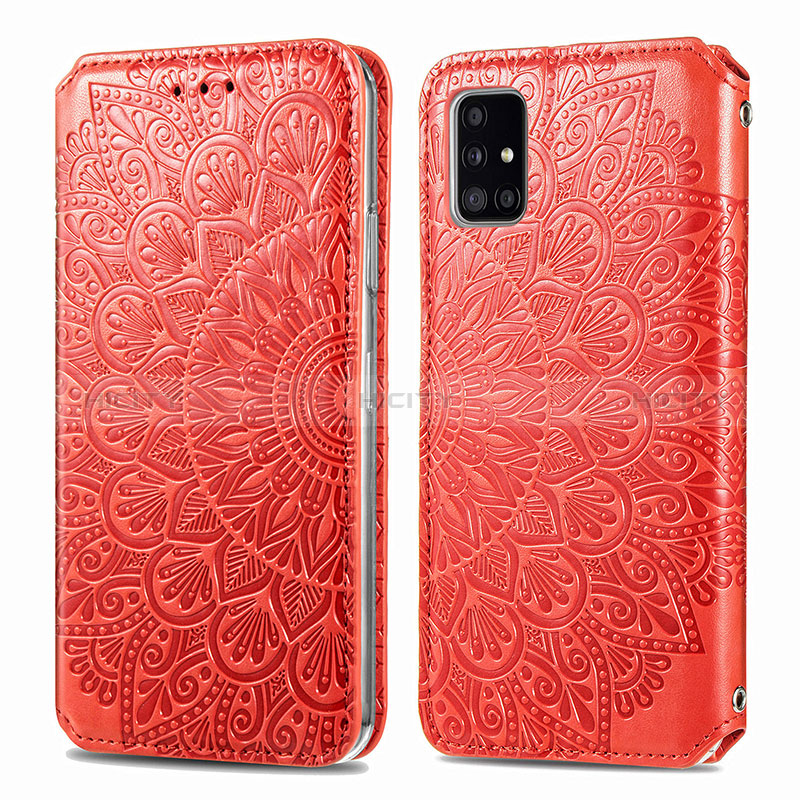 Funda de Cuero Cartera con Soporte Patron de Moda Carcasa S01D para Samsung Galaxy A51 5G