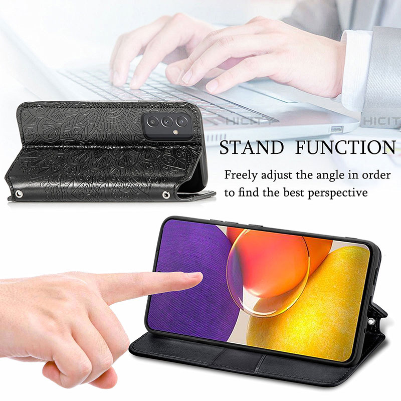 Funda de Cuero Cartera con Soporte Patron de Moda Carcasa S01D para Samsung Galaxy F34 5G