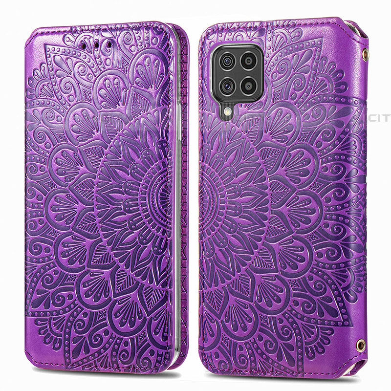 Funda de Cuero Cartera con Soporte Patron de Moda Carcasa S01D para Samsung Galaxy F62 5G