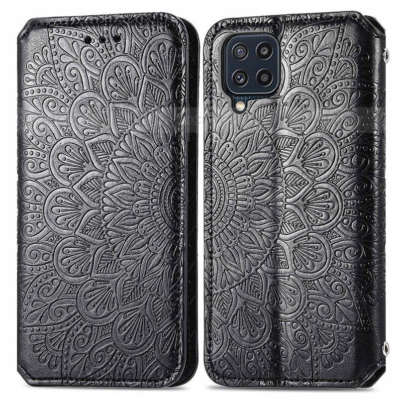 Funda de Cuero Cartera con Soporte Patron de Moda Carcasa S01D para Samsung Galaxy M32 4G