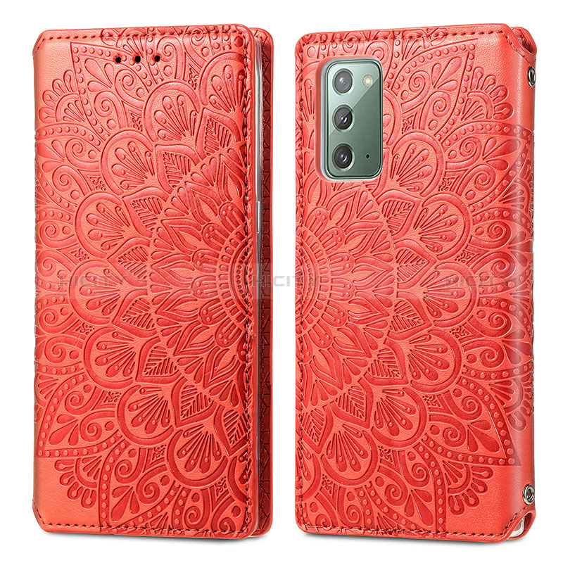 Funda de Cuero Cartera con Soporte Patron de Moda Carcasa S01D para Samsung Galaxy Note 20 5G