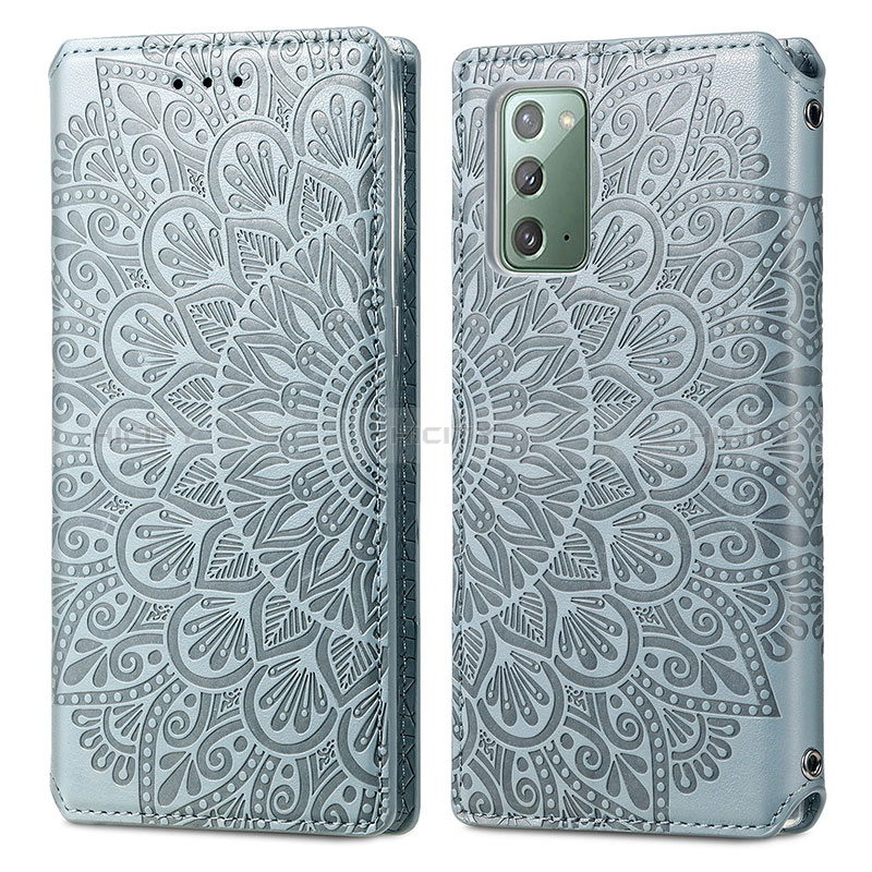 Funda de Cuero Cartera con Soporte Patron de Moda Carcasa S01D para Samsung Galaxy Note 20 5G