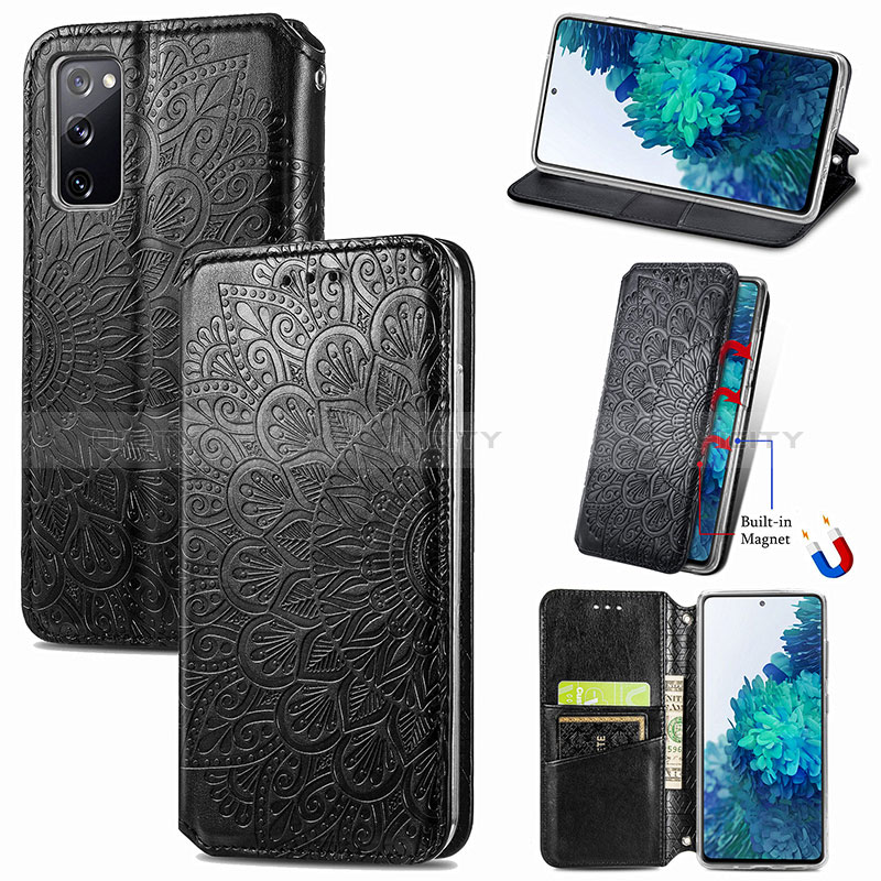 Funda de Cuero Cartera con Soporte Patron de Moda Carcasa S01D para Samsung Galaxy S20 FE (2022) 5G