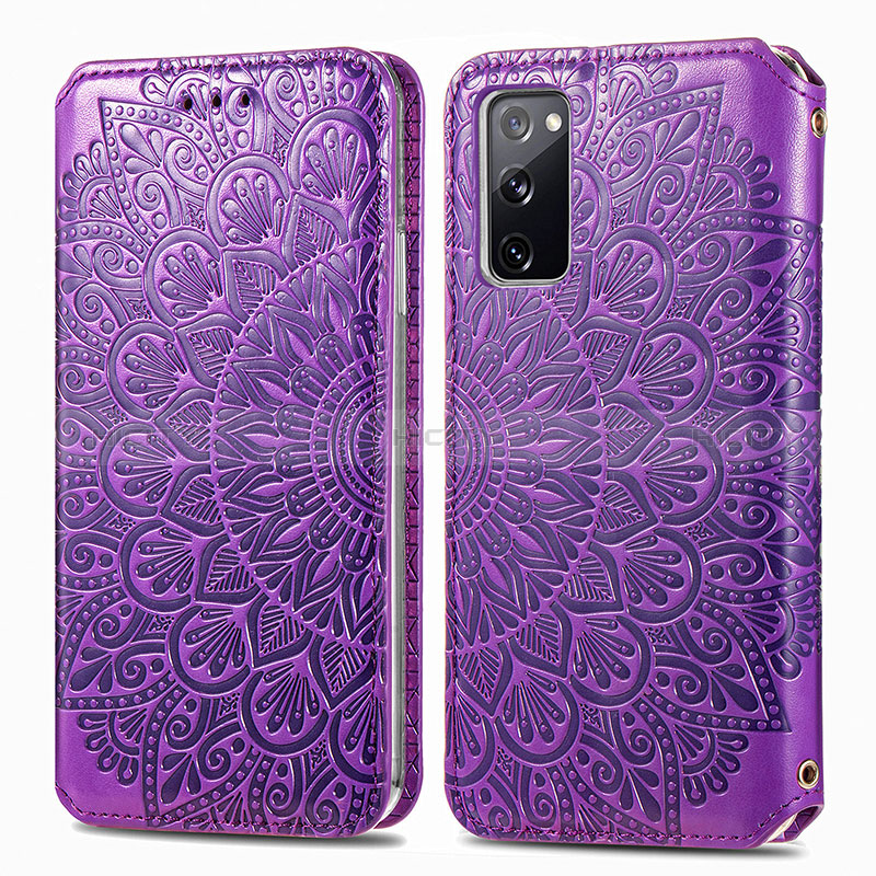 Funda de Cuero Cartera con Soporte Patron de Moda Carcasa S01D para Samsung Galaxy S20 FE (2022) 5G