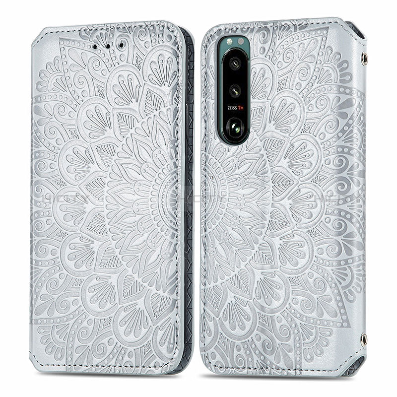 Funda de Cuero Cartera con Soporte Patron de Moda Carcasa S01D para Sony Xperia 5 III