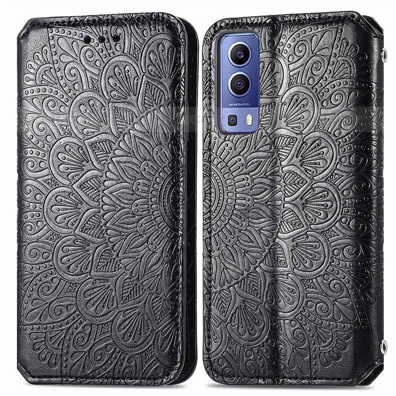 Funda de Cuero Cartera con Soporte Patron de Moda Carcasa S01D para Vivo iQOO Z3 5G