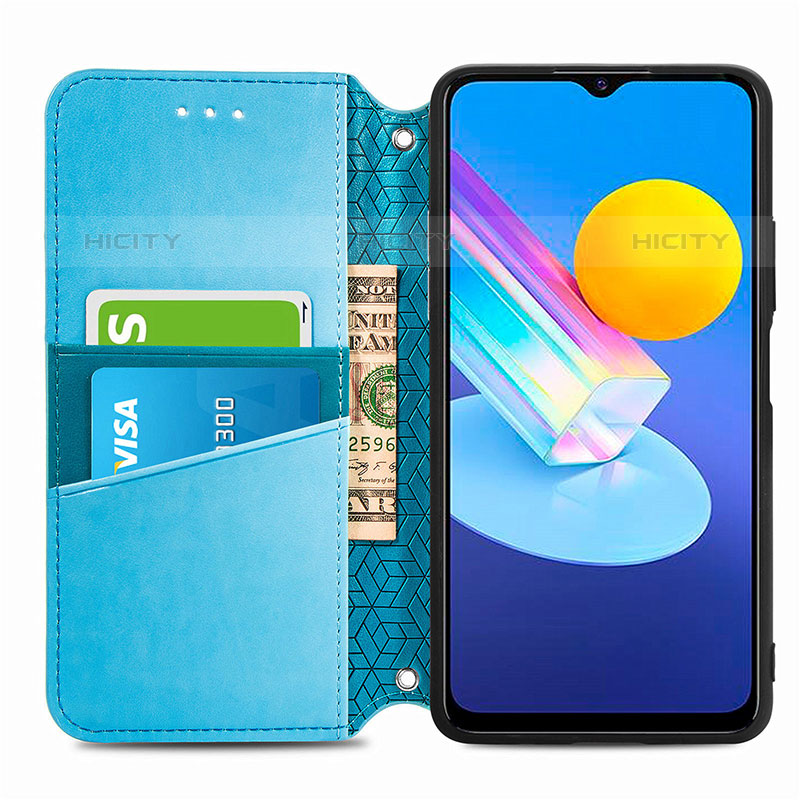 Funda de Cuero Cartera con Soporte Patron de Moda Carcasa S01D para Vivo iQOO Z3 5G